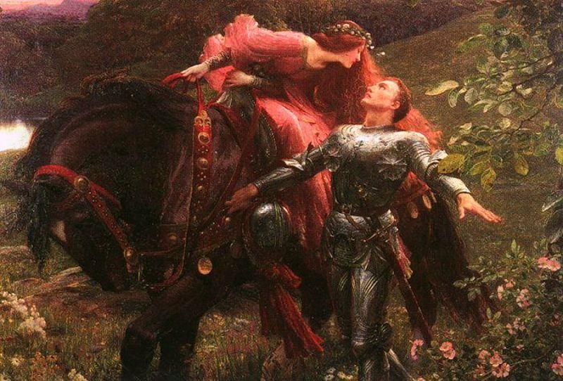 Sir Frank Dicksee Le Belle Dame Sans Merci oil painting picture